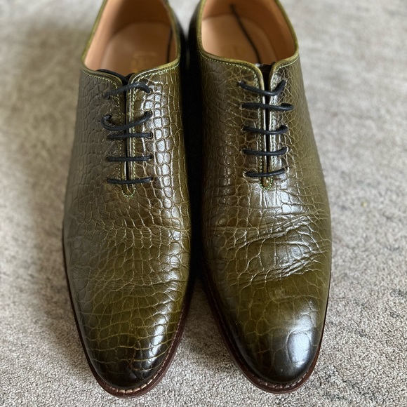 3DM Lifestyle Men´s Modern Crocodile Embossed Calfskin...